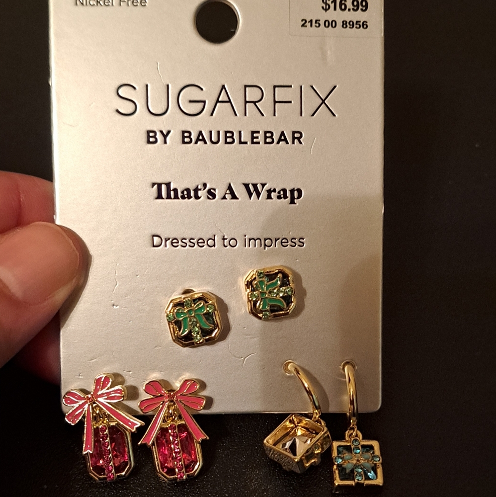 BaubleBar Festive Gift Box Earrings Set